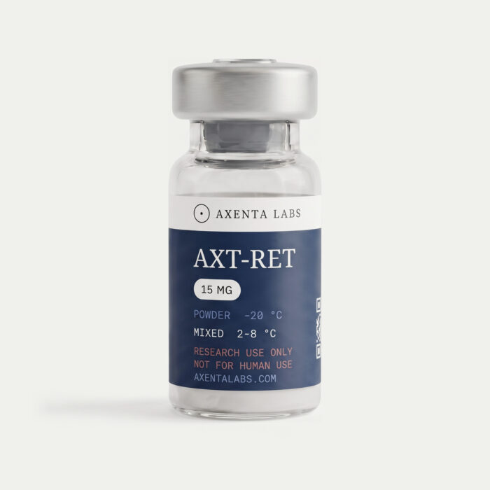 AXT-RET 15 mg, 20 mg, 30 mg, 50 mg research peptide vial — Axenta Labs